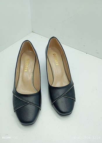 Siyah Kadın Klasik Topuklu Ayakkabı - Görsel 5