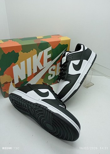 Adidas Dunk Siyah Beyaz Kadın Spor Ayakkabı - Görsel 7