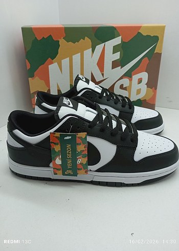 Nike Dunk Siyah Beyaz  Spor Ayakkabı - Görsel 2