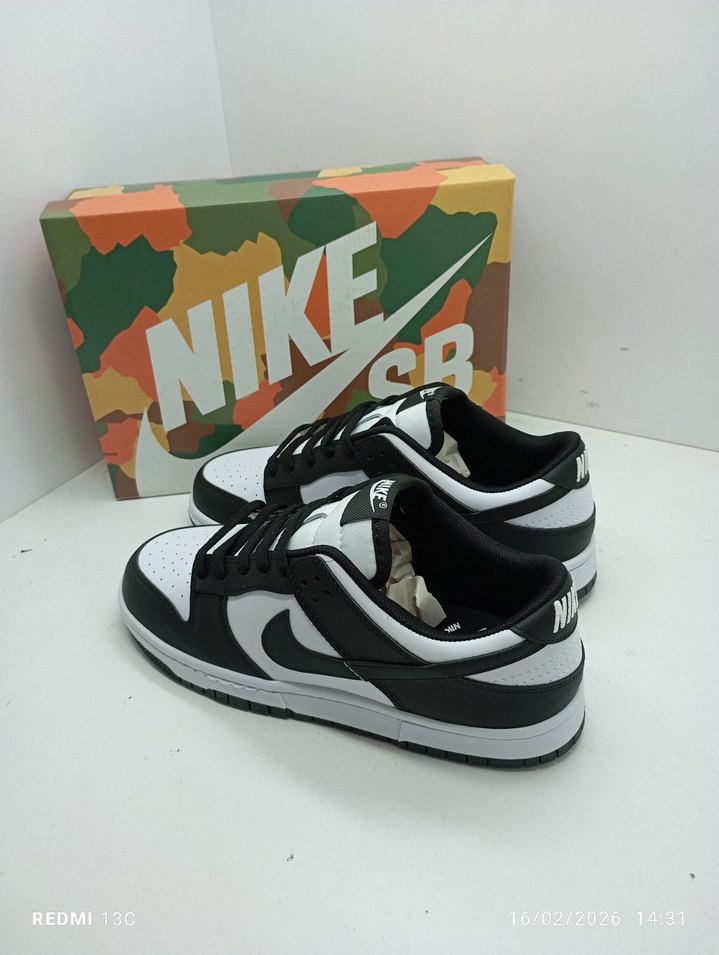 Nike Dunk Siyah Beyaz  Spor Ayakkabı - Görsel 5