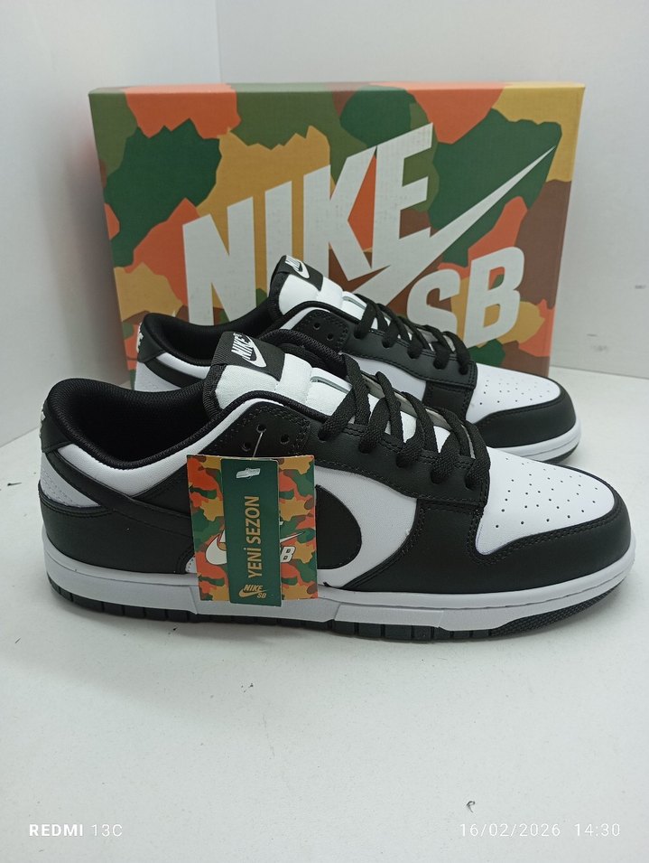 Nike Dunk Siyah Beyaz  Spor Ayakkabı - Görsel 2