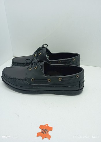 Hakiki Deri Erkek Siyah Klasik Bağcıklı Ayakkabı - Görsel 4