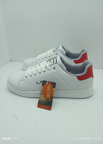 Erkek Beyaz Spor Ayakkabı Laced Model - Görsel 4