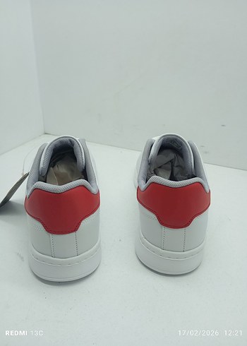 Erkek Beyaz Spor Ayakkabı Laced Model - Görsel 5