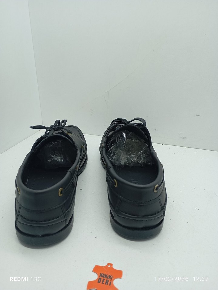 Hakiki Deri Siyah Klasik Erkek Ayakkabısı - Görsel 5