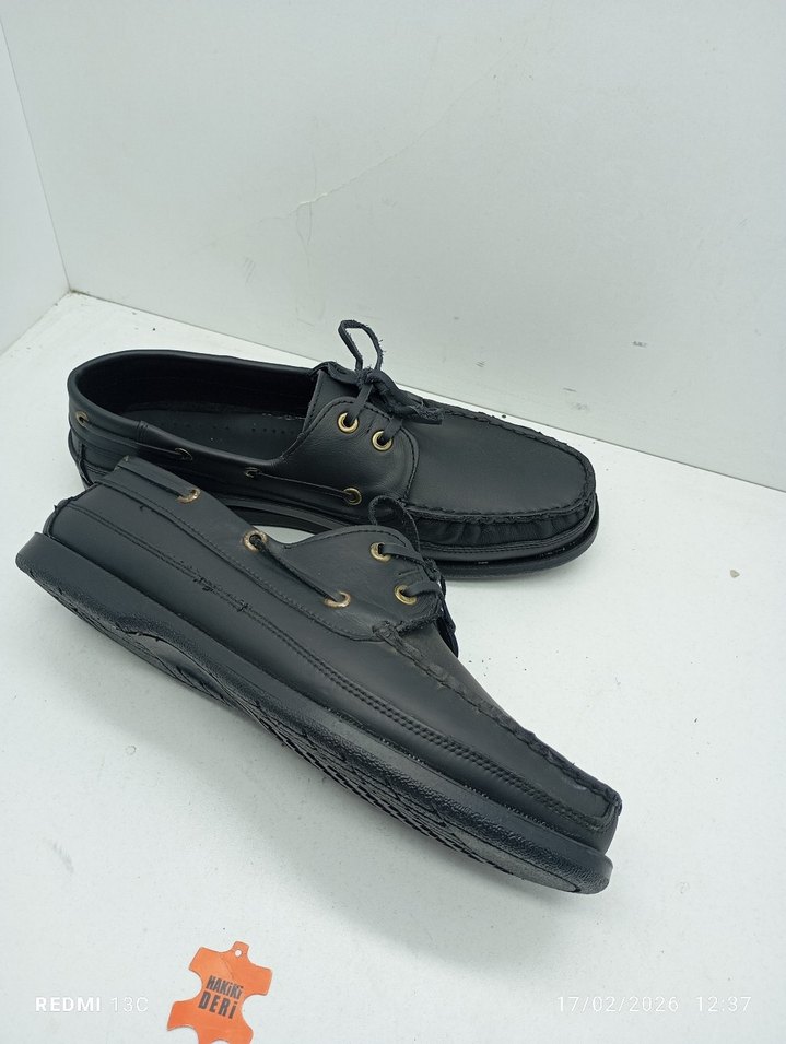 Hakiki Deri Siyah Klasik Erkek Ayakkabısı - Görsel 2