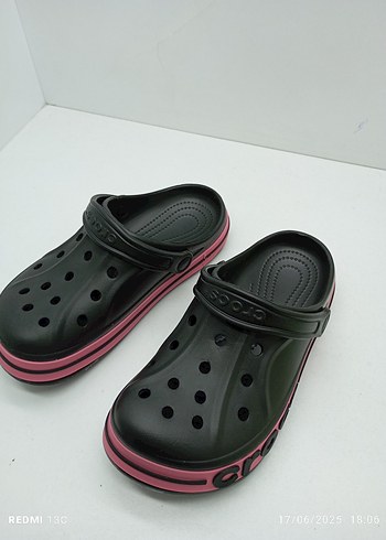 Crocs Crocs Kadın Pembe Platform Terlik Velcro