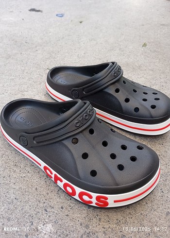 Crocs Siyah Erkek Terlik Velcro Bantlı