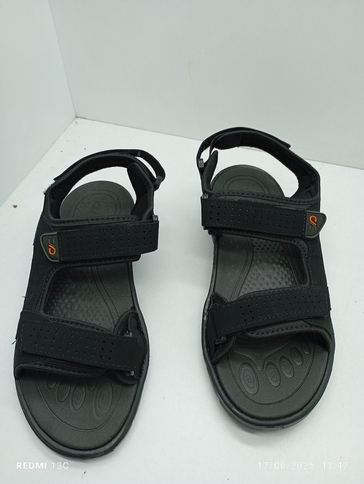 Siyah Erkek Bantlı Outdoor Sandalet - Görsel 3