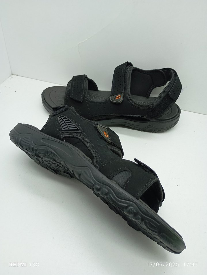 Siyah Erkek Bantlı Outdoor Sandalet - Görsel 4