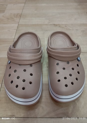 39 Beden Crocs Kadın Bej Terlik