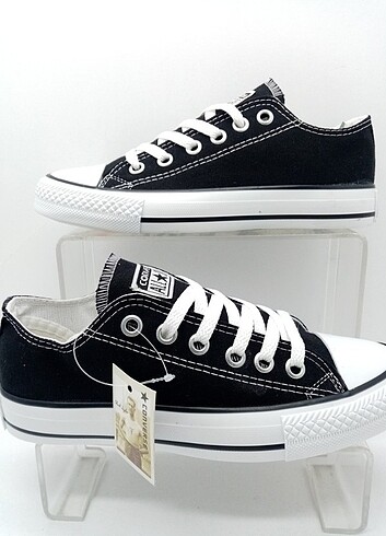 37 Beden Converse Siyah Keten Spor Ayakkabı
