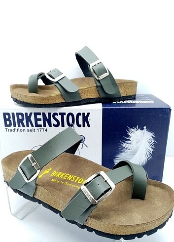 Birkenstock Haki Başparmak Arası Terlik 