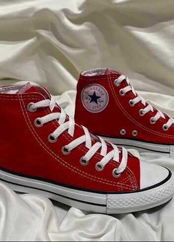Converse Converse Kırmızı Boğazlı Keten Spor Ayakkabı