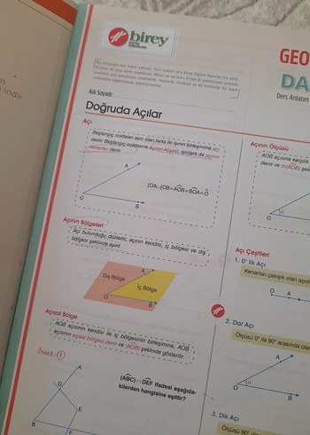 Beden Birey Geometri Ders Anlatım Föyü 1. Kitap