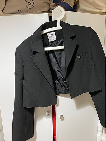 Zara crop ceket blazer