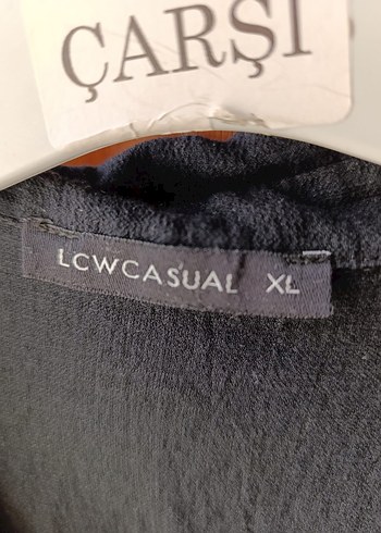 LC Waikiki Gri Keten Kadın Gömlek