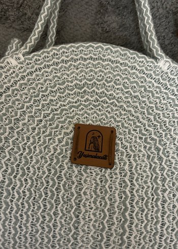 Gri Örgü Kadın Çanta - Görsel 2