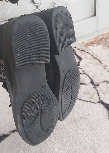 38 Beden siyah Renk Siyah Deri Gotik Stiletto Topuklu Kadın Bot