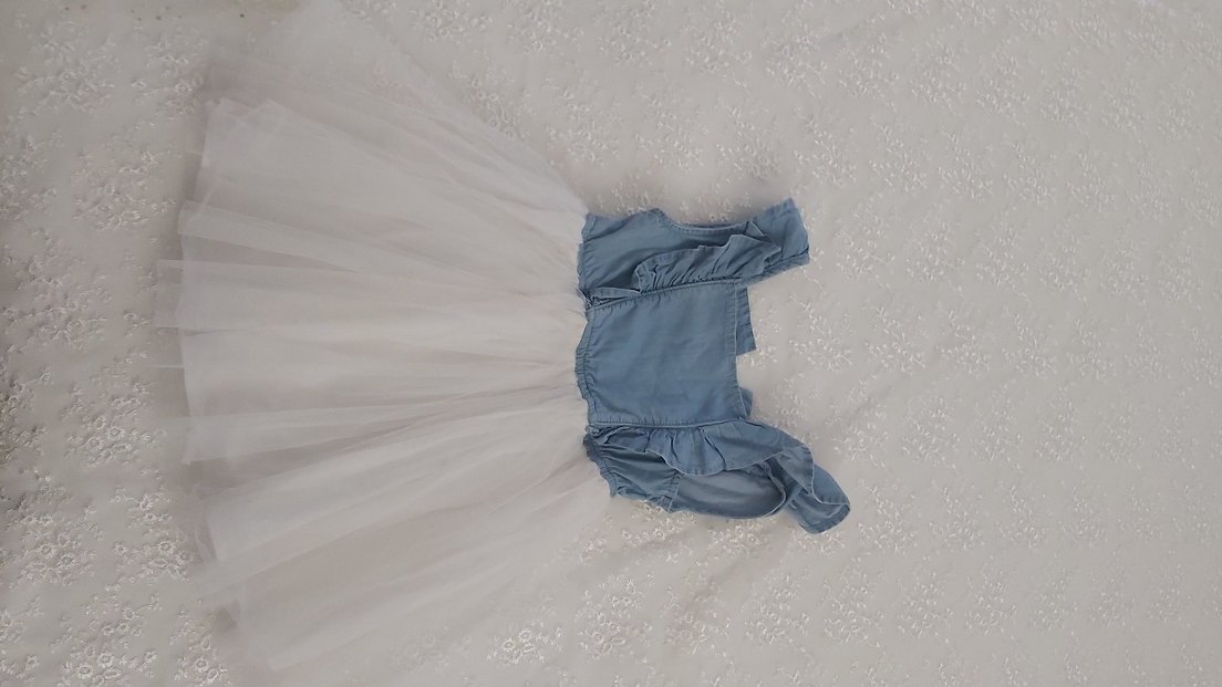 Kız Çocuk Denim Fırfırlı Bolero - Görsel 2