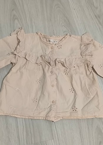zara işlemeli gömlek - Görsel 2