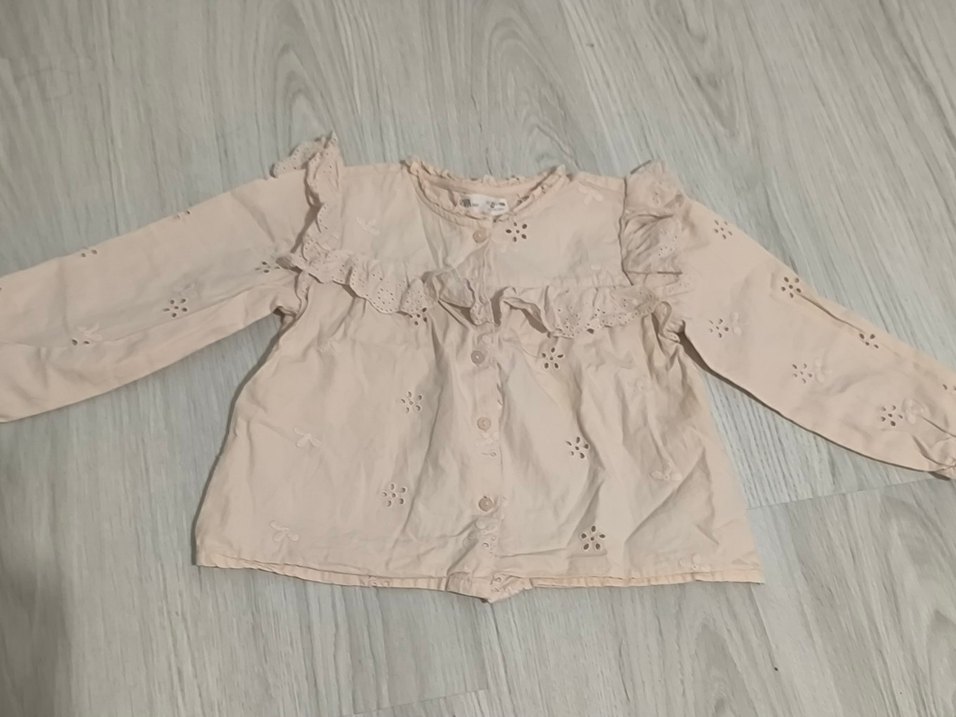 zara işlemeli gömlek - Görsel 2