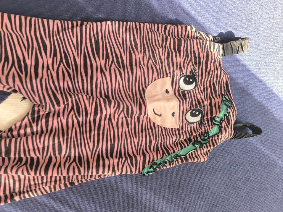 Kahverengi Zebra Desenli tulum - Görsel 2