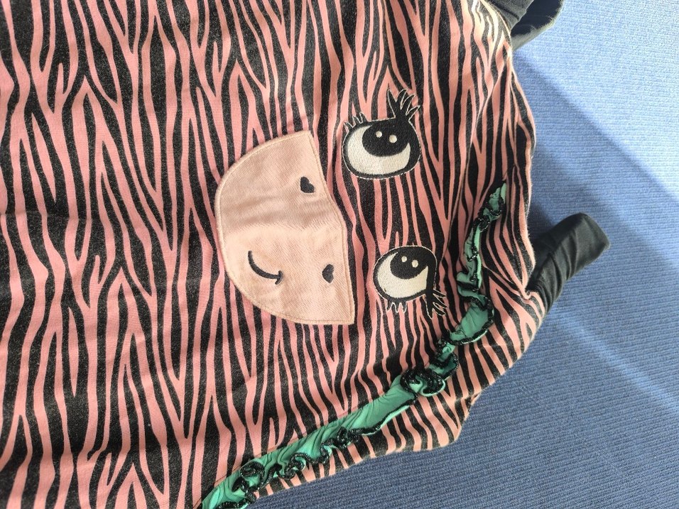 Kahverengi Zebra Desenli tulum - Görsel 3