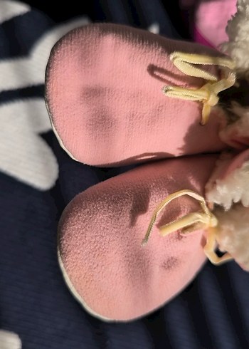 Kız Çocukları İçin Pembe Kürklü Sıcak Terlik - Görsel 2