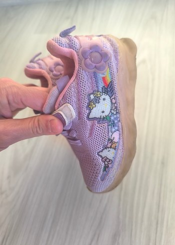 Kız Çocukları İçin Renkli Velcro Bağcıklı Spor Ayakkabı - Görsel 4