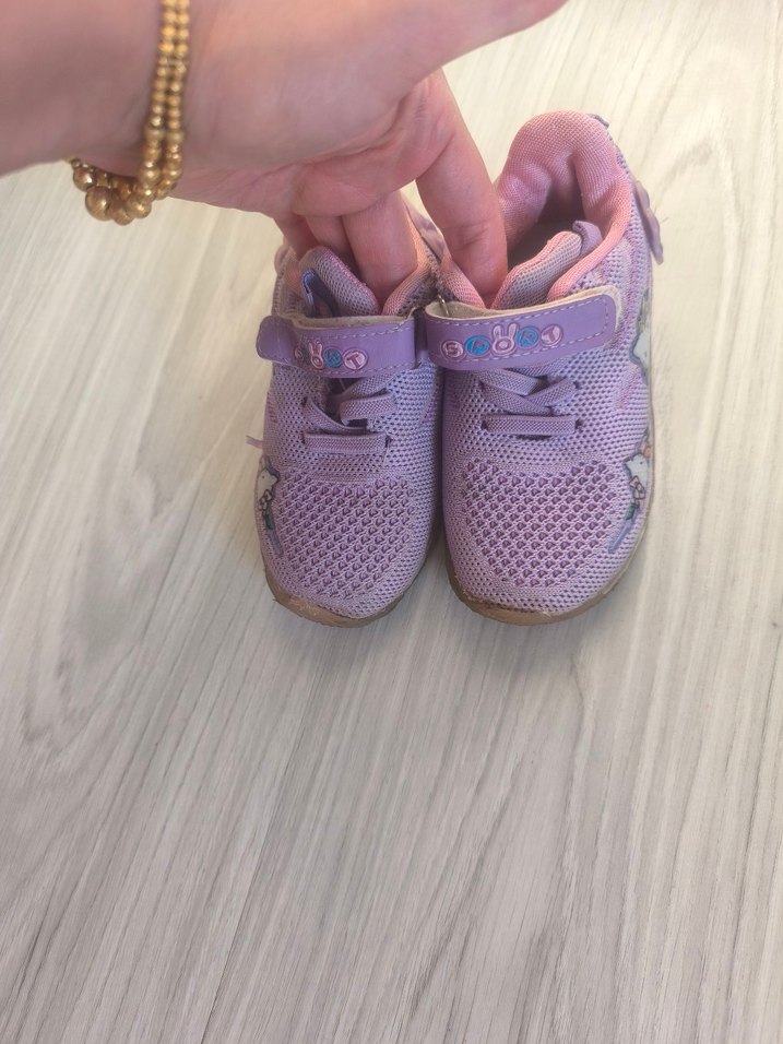 Kız Çocukları İçin Renkli Velcro Bağcıklı Spor Ayakkabı - Görsel 5