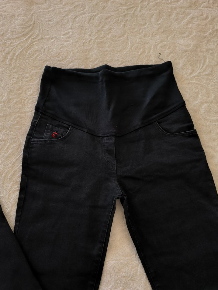 Siyah Hamile Jean Pantolon - Görsel 4