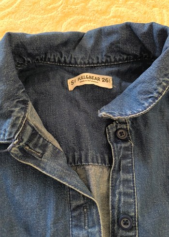 Kadın Mavi Denim Uzun Kollu Tulum - Görsel 3