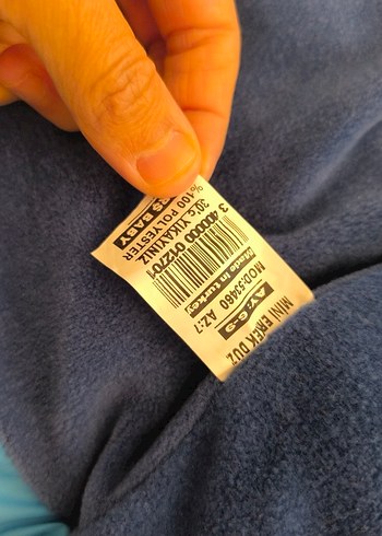 Kapüşonlu Mavi Erkek Çocuk Mont - Görsel 3