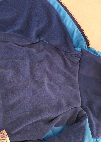 Kapüşonlu Mavi Erkek Çocuk Mont - Görsel 4