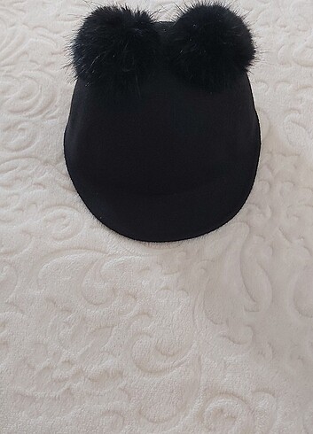 5-8 Yaş, 22 cm Beden Ponponlu şapka