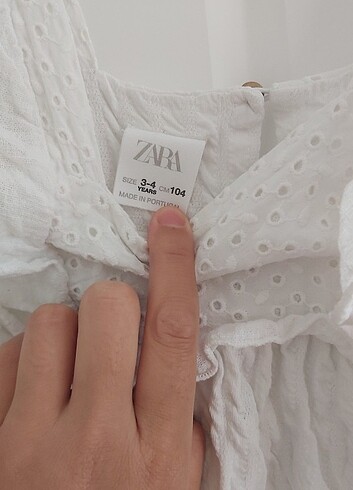 4 Yaş Beden Zara fistolu elbise