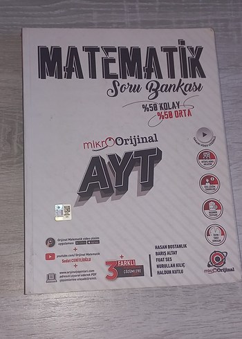 MikroOrijinal AYT Matematik Soru Bankası