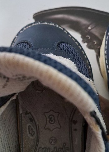 Mavi Erkek Bebek İlk Adım Ayakkabısı - Görsel 4