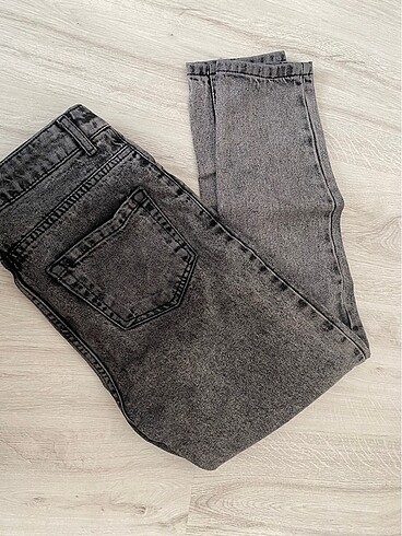28 Beden gri Renk Mom jeans kot