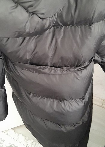 42 Beden siyah Kürklü Kadın Uzun Kışlık Mont