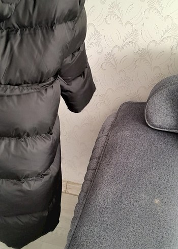 42 Beden çeşitli Renk siyah Kürklü Kadın Uzun Kışlık Mont
