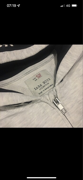10 Yaş Beden Zara Boys Sweat 9-10 Yaş