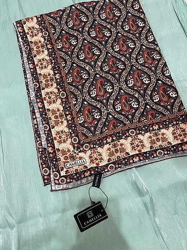 Desenli Bambu Kraş Şal