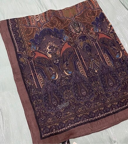 Desenli Bambu Kraş Şal