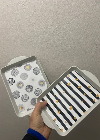 4lü Desenli Sunum Tepsisi - Görsel 4