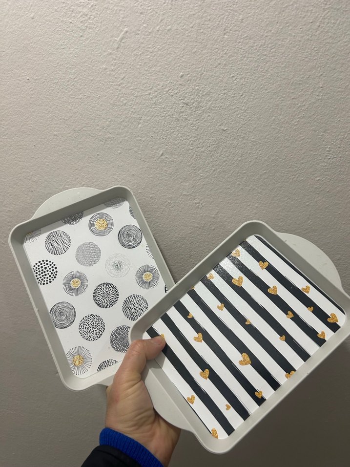 4lü Desenli Sunum Tepsisi - Görsel 4