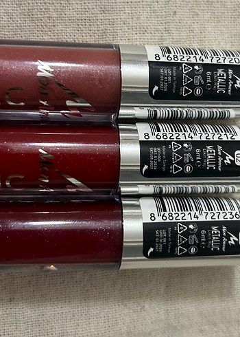 Mon Amour 3lü Metalik Likit Ruj - Görsel 2