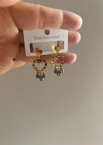 Sallantılı çelik küpe - Görsel 5