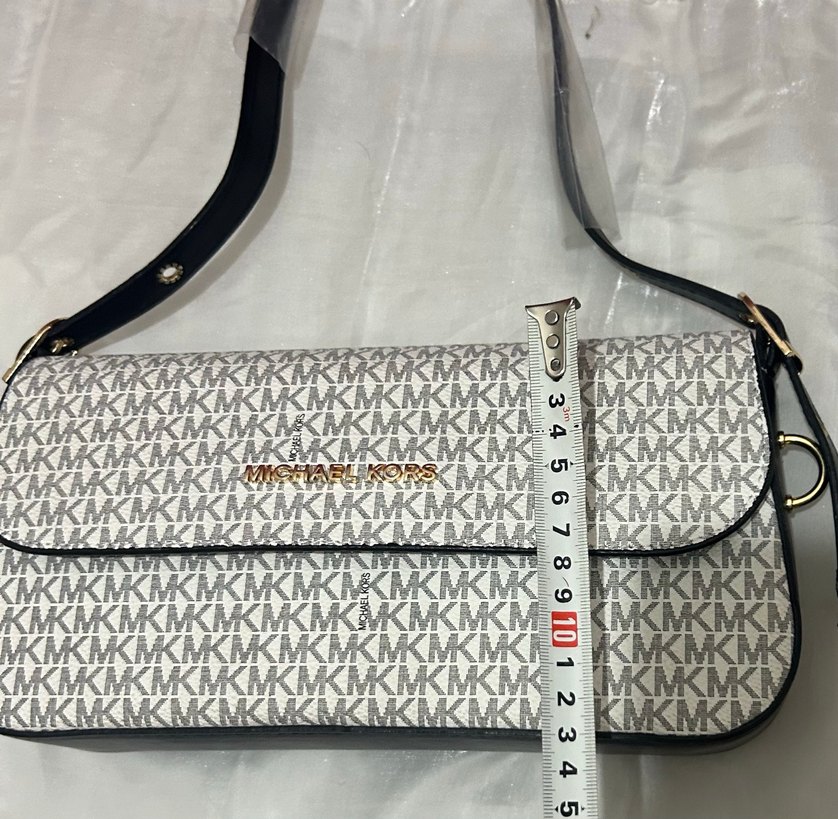 Beyaz Michael Kors Klasik Omuz Çantası - Görsel 4